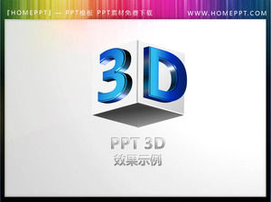 Satu set bahan slideshow 3D yang dapat diedit