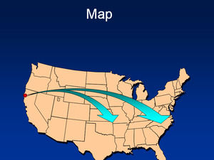 アメリカプレートの地図