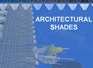 Arquitectónicos dibujos de diseño - industria de la construcción plantilla PPT
