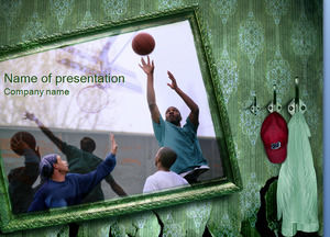 Basketball life - sports PPT template