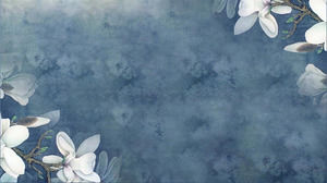 美麗的復古花卉幻燈片背景圖片