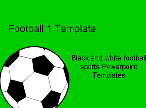 sport de football noir et blanc Modèles Powerpoint