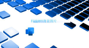 Blue box background technology slideshow background image download