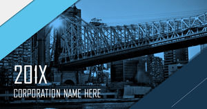 Köprü bina arka plan ücretsiz indir mavi Avrupa ve Amerikan PPT şablonu