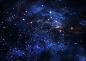 Blu star star immagine cosmica di fondo PPT stella