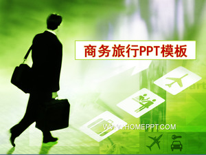 Business travel PPT template download