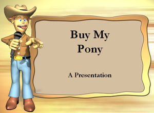 Buy my pony Cowboy