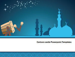 Cartoon castle Powerpoint Templates