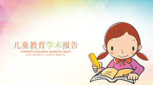 cartoon children writing background for children education academic