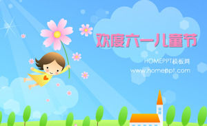 Celebrate the Children's Day PPT template download