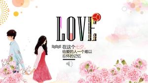 Çin Sevgililer Günü itirafı PPT şablonu