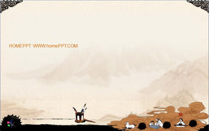 Classical Chinese Wind PPT Hintergrundbild herunterladen