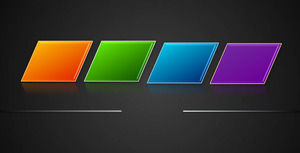 Color squares Powerpoint Templates