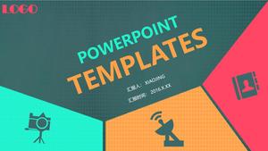 Colored Color Blocks PowerPoint Template