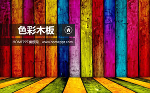 Colorful slideshow kayu Download gambar latar belakang