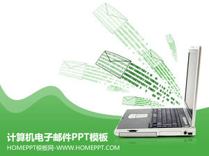 Komputer Email latar belakang teknologi PPT Template
