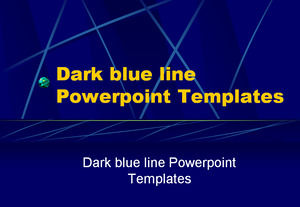 Dark blue line Powerpoint Templates