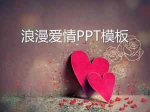 Romantik aşk PPT şablonuna bağlı
