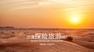 Modelo de PPT de aventura de turismo no deserto