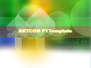 Dynamische abstrakte Digital-Technologie PPT-Hintergrund-Schablone