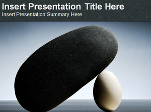 Eggs and stones Powerpoint Templates