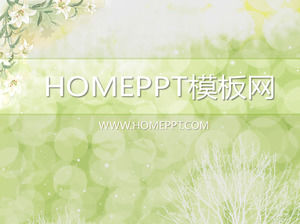 Elegant Flower Background PPT Template Download