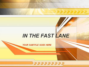 Fast Lane - traffico modelli di PowerPoint