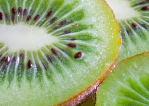 Algumas fatias do modelo de PowerPoint Kiwi Fruit
