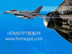 background Fighter Template PPT militer Download