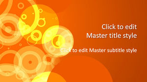PowerPointの無料オレンジ色の抽象デザイン