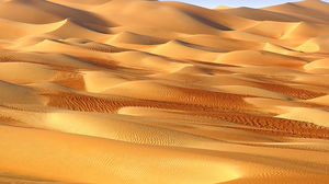 Złoty pustynny obraz tła slideshow