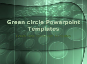 Zielony okrąg Szablony Powerpoint