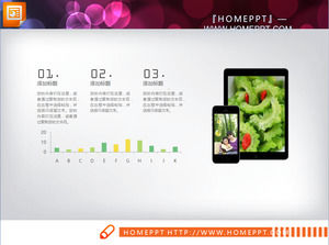 Green Fresh Background Healthy Diet PPT Chart