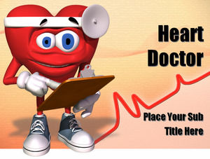 Herz Arzt PPT-Vorlage