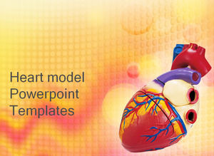 心臓モデルパワーポイントテンプレート