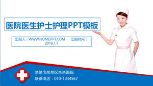 Hospital doctor nurse care PPT template free download