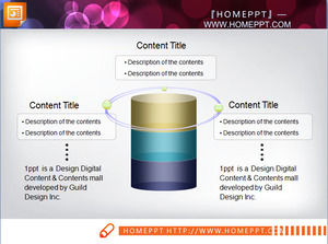 Ilustração do pilar material de PPT de download