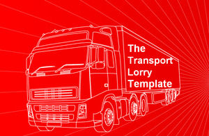 Large trucks Powerpoint Templates