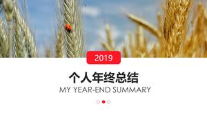 Magazine Wind Personal Year-end Summary PPT Template