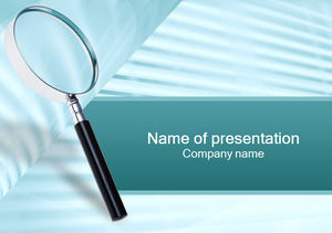 Magnifying glass ppt template