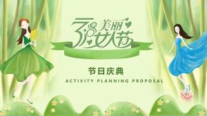 8 марта женский день планирования мероприятий PPT шаблон