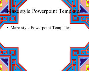 Maze style Powerpoint Templates