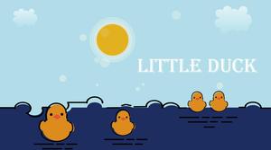MBE style cute little yellow duck PPT template