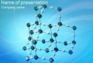 Structure moléculaire médicale tridimensionnelle Modèles Powerpoint