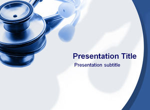 Medical stethoscope ppt template