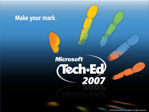 Microsoft produced blue technology PPT template download