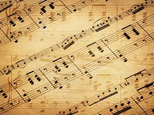 Music symbol sheet music PPT background picture