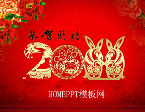 new year lunar new year slide template download powerpoint templates chinese new year powerpoint templates