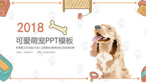 Câine de companie drăguț drăguț PET PPT șablon