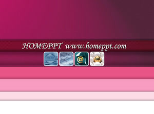 粉紅色的布圖案經典PPT模板下載